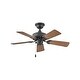 preview thumbnail 1 of 8, Hinkley Cabana Outdoor Ceiling Fan - Matte Black - 36"