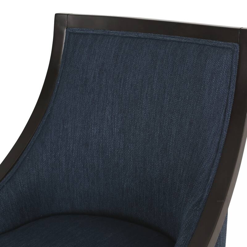 2PCS Fabric Dining Chair With Wood Frame