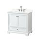 Option White / Giotto Quartz Top / Polished Chrome