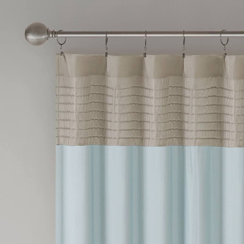 Madison Park Tradewinds Polyoni Pintuck Single Curtain Panel - 50 X 84