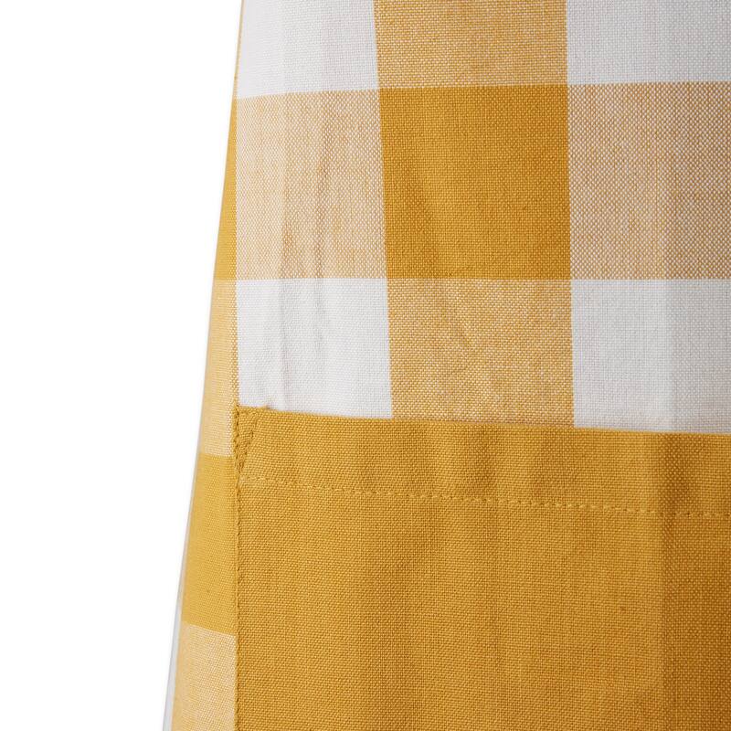 DII Antique Green Buffalo Check Chef Apron
