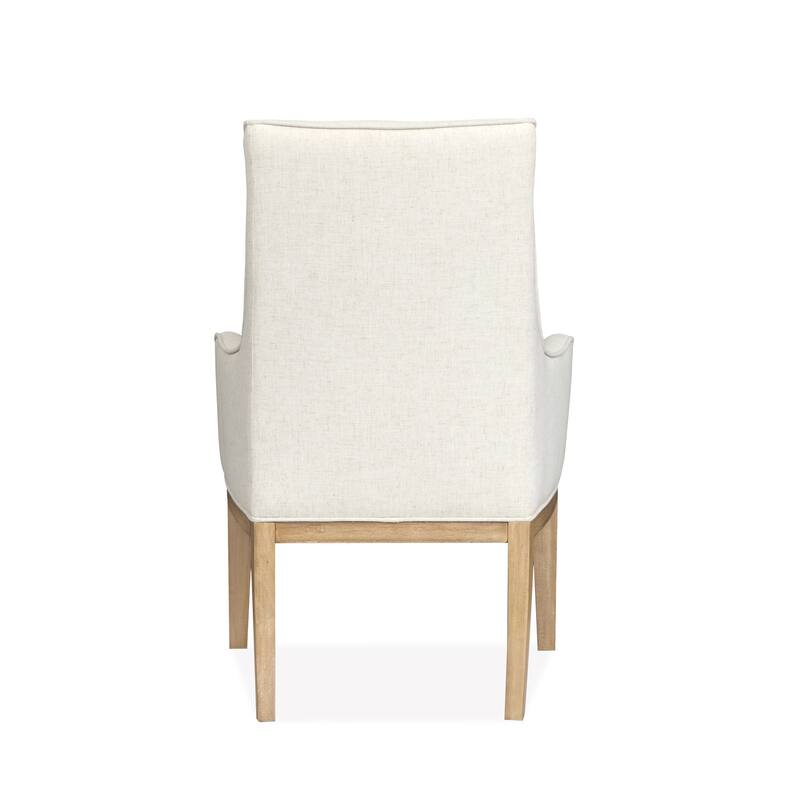 Magnussen Home Coventry Honey Maple Upholstered Host Chair Two Pack - 26.06''W x 26.19''D x 40.06''H