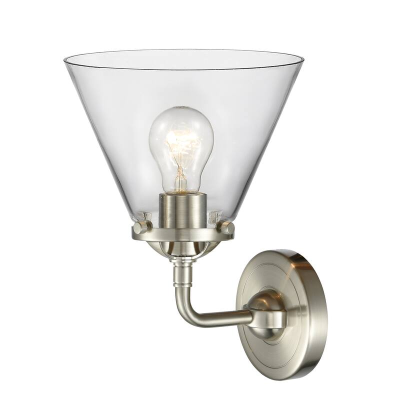 Innovations Lighting Large Cone Single Light 9" Tall Bathroom Sconce