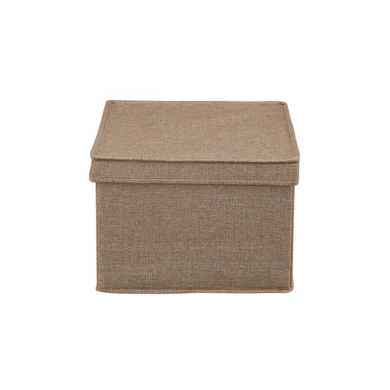 Household Essentials Fabric Storage Bins with Sturdy Sides, Set of 2