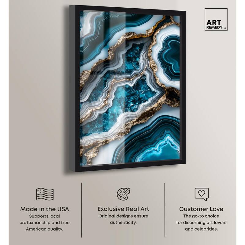 Teal Tides Treasure II Shadowbox by Art Remedy