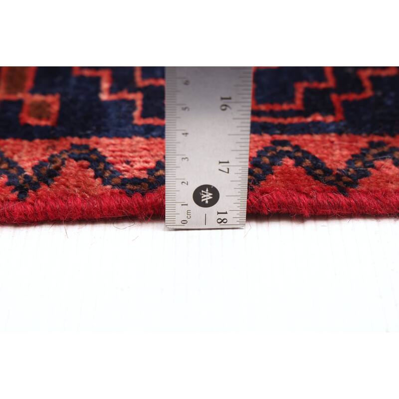 ECARPETGALLERY Hand-knotted Melis Vintage Dark Navy Wool Rug - 5'6 x 8'4