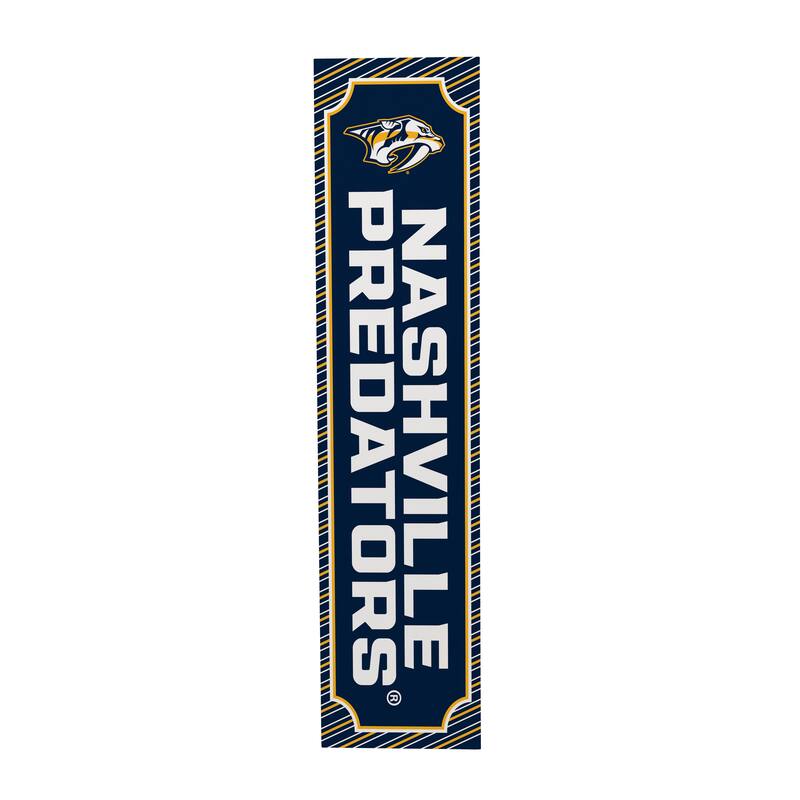 47" Double Sided Seasonal Porch Leaner, Nashville Predators - 47" x 11.25"