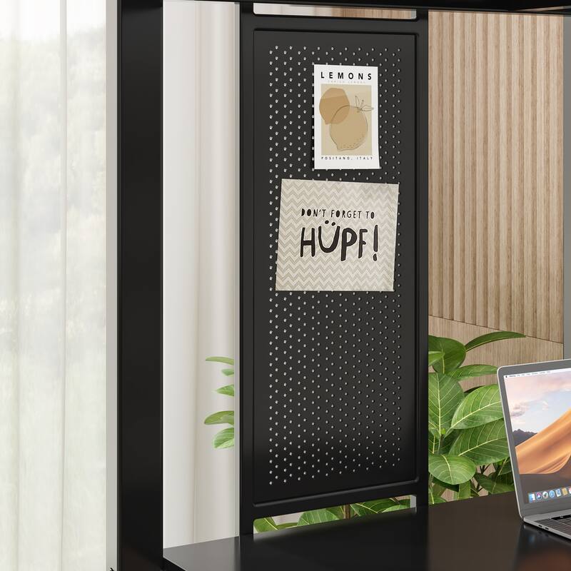 Twin Size Metal Loft Bed with Integrated Desk and Storage, Study & Sleep Space-Saving Solution