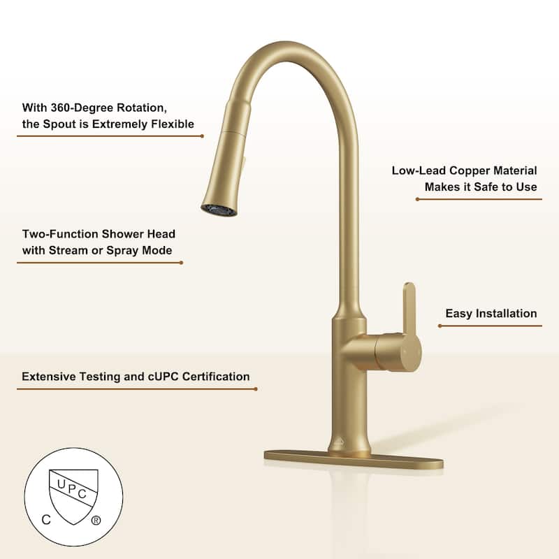 Kitchen Faucet Single-Handle Pull-Out Sprayer Kitchen Sink Faucet