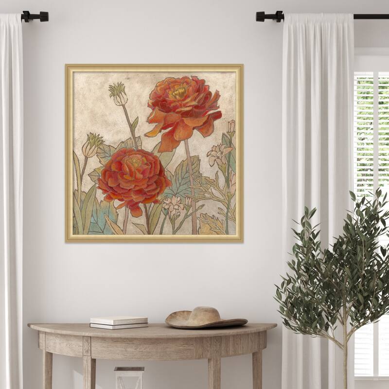 Rising Sun Blooms No. 2 by Megan Meagher Wood Framed Wall Art Print