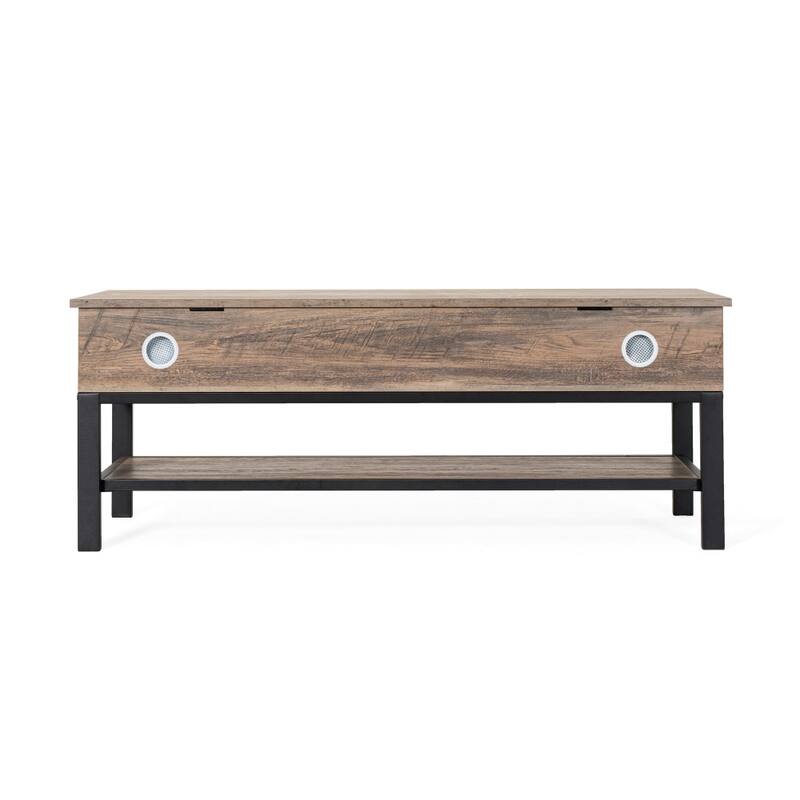 Farmhouse Entryway Bench with Hinged Lift Top and Storage