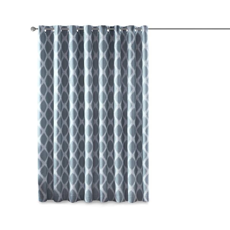 SunSmart Kagen Printed Ikat Blackout Patio Curtain