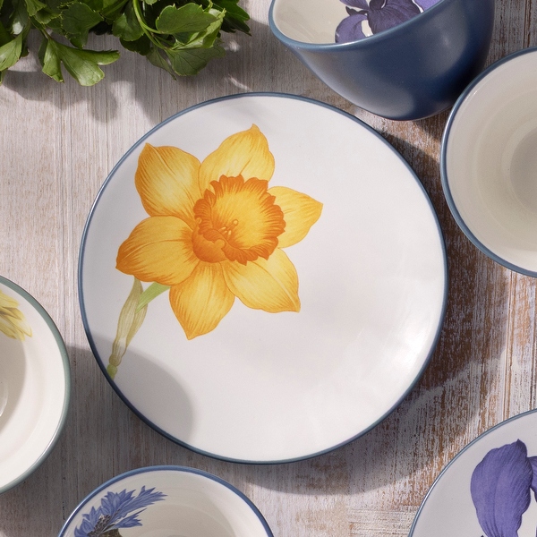 Noritake Colorwave Set of 4 Floral Appetizer Plates, 6-1/4