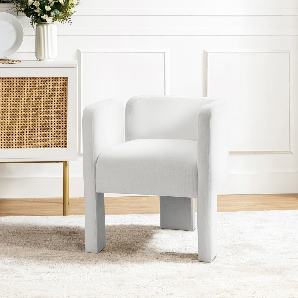 Friedrich Modern Left-facing Cutout Dining Chair with Three-legged Design By HULALA HOME