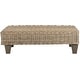 safavieh leary natural wicker bench