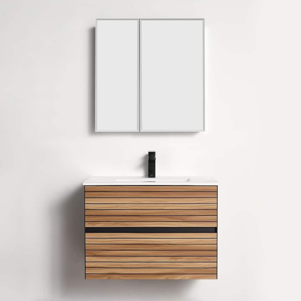 Blossom Annecy 30" Wall Mounted Bathroom Vanity with Sink