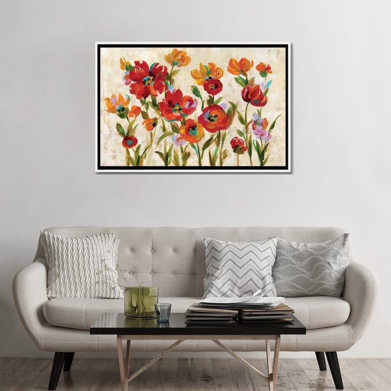 iCanvas "July In The Garden I" by Silvia Vassileva Framed
