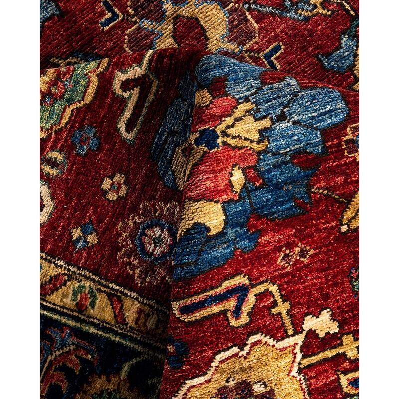 Serapi One-of-a-Kind Hand-Knotted Area Rug - Red, 6' 0" x 9' 3" - 6' 0" x 9' 3"