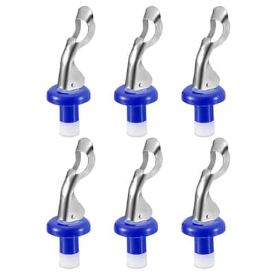 Wine Stoppers, 6Pcs 0.55" Silicone Bottle Stopper for Beer, Dark Blue - Dark Blue