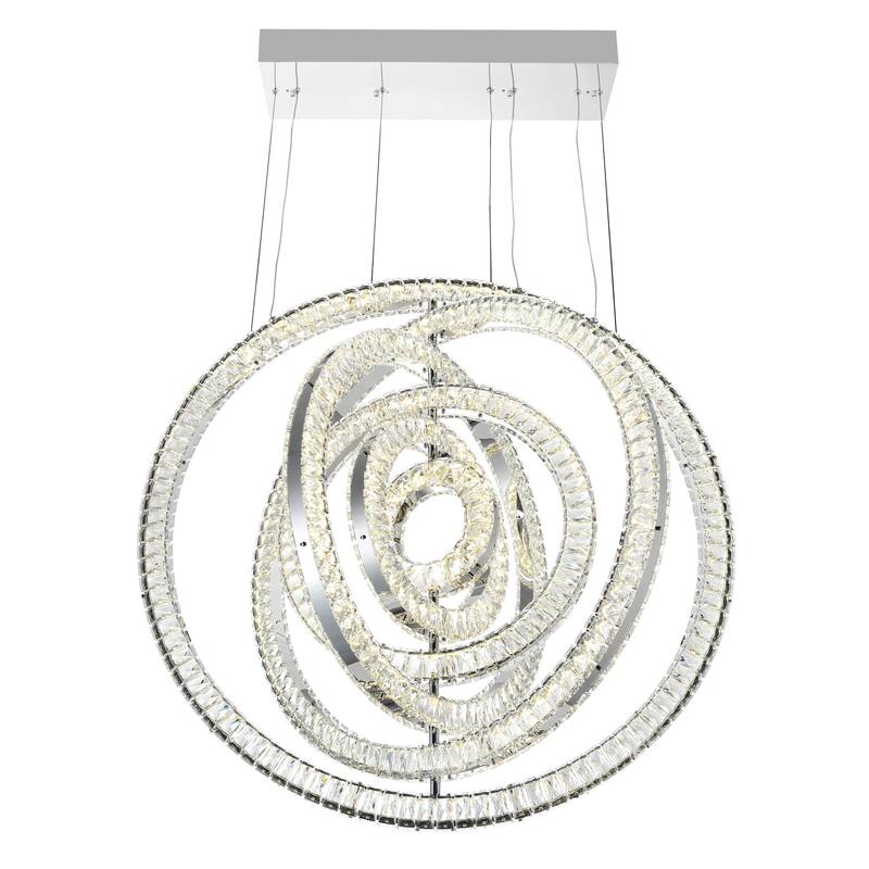 Celina LED Chandelier With Chrome Finish