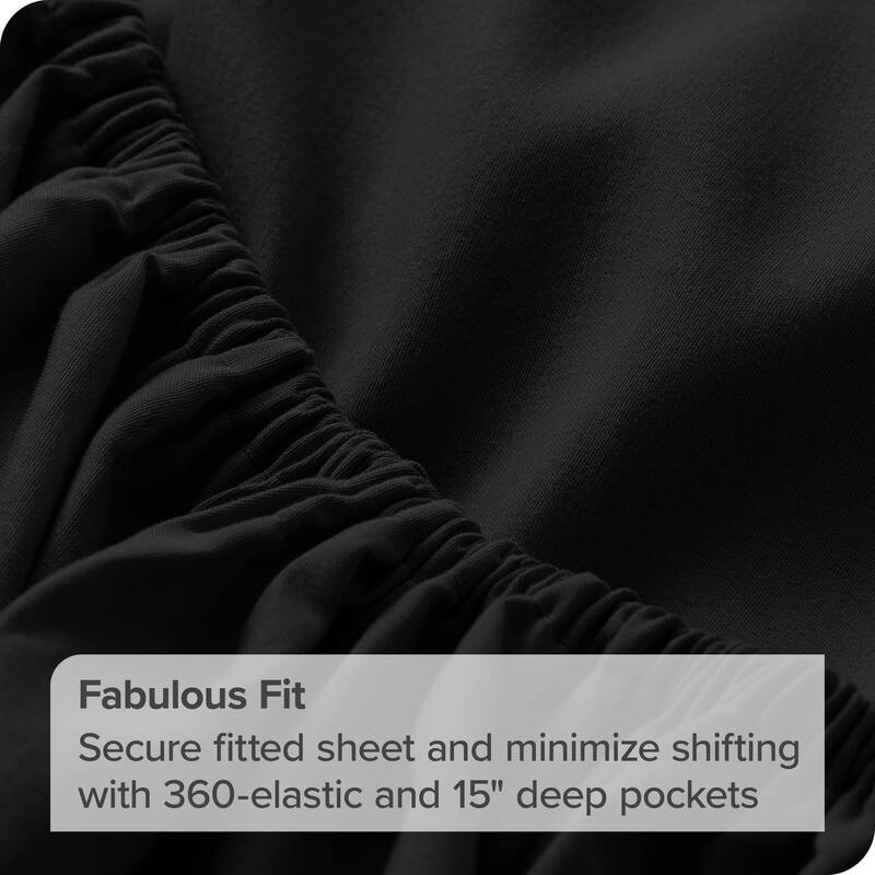Bare Home 2-Pack Microfiber Fitted Bottom Sheets