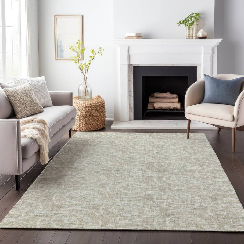 Premium Washable Super Soft Coastal Fossil Mayfield Rug