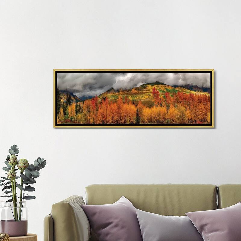 iCanvas "Autumn Scene At Crested Butte, Colorado" by OLena Art Framed Canvas Print