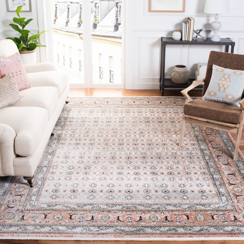SAFAVIEH Shivan Tamuita Oriental Rug - 8' x 10' - Grey/Rose