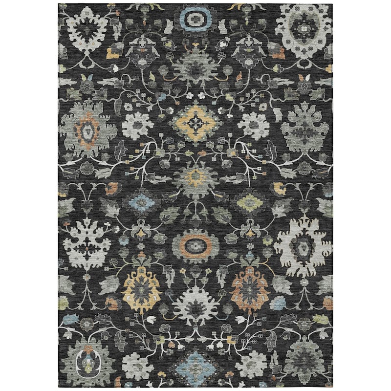 Machine Washable Indoor/ Outdoor Traditional Marci Chantille Rug
