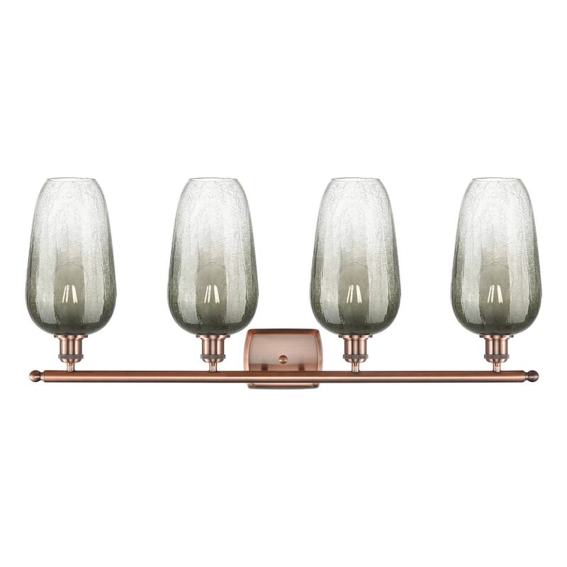 Innovations Lighting Endless Possibilities Ballston - Brookhaven Flute - 4 Light 37" Bath Vanity Light