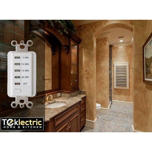 Shop Bathroom Fan Auto Shut Off 5 10 15 30 Minute Outlet