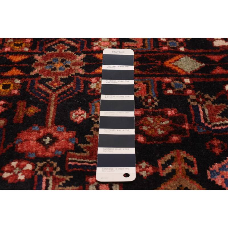 ECARPETGALLERY Hand-knotted Andelz Dark Navy Wool Rug - 3'5 x 9'8