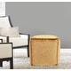 preview thumbnail 2 of 5, Allan Andrews Square Pouf Pasini Gold