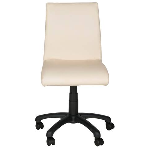 SAFAVIEH Office White Hal Desk Chair - 18.1" x 22.4" x 32.5"
