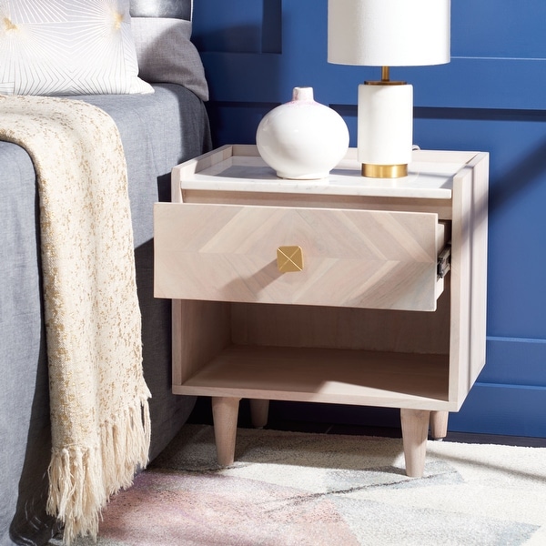 Safavieh tahseen parquet nightstand discount