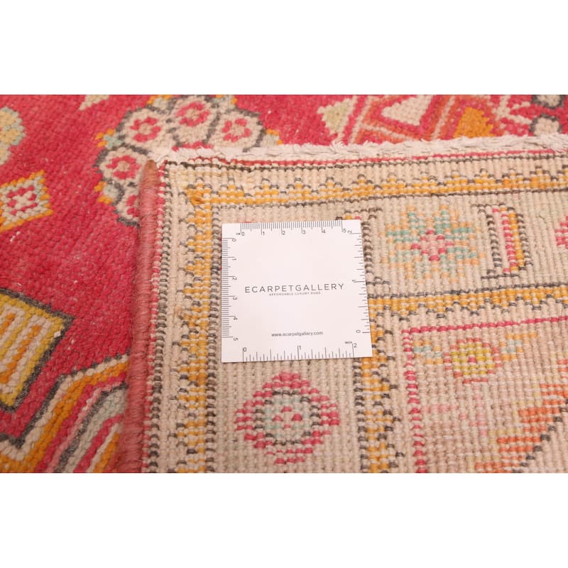 ECARPETGALLERY Hand-knotted Kayseri Vintage Red Wool Rug - 7'11 x 11'0