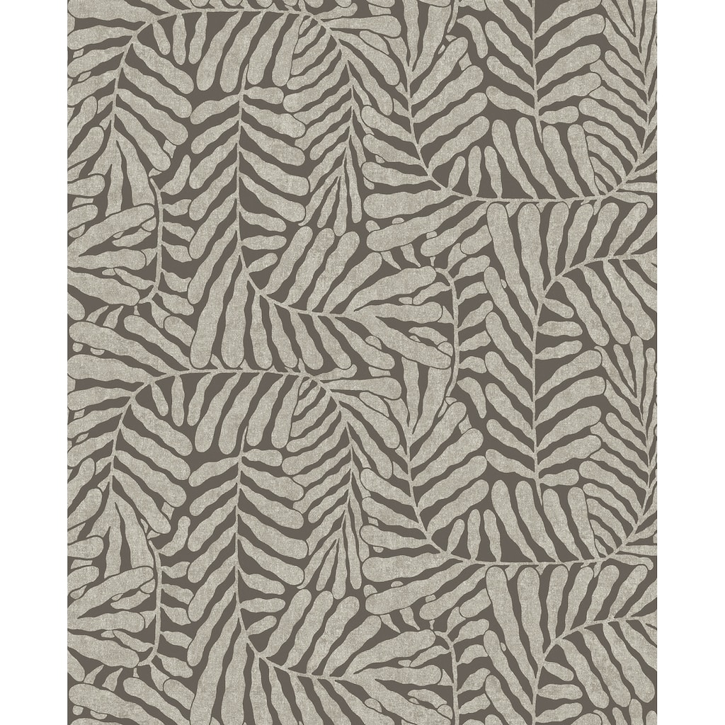 A-Street Prints Gabriel Espresso Fern Wallpaper