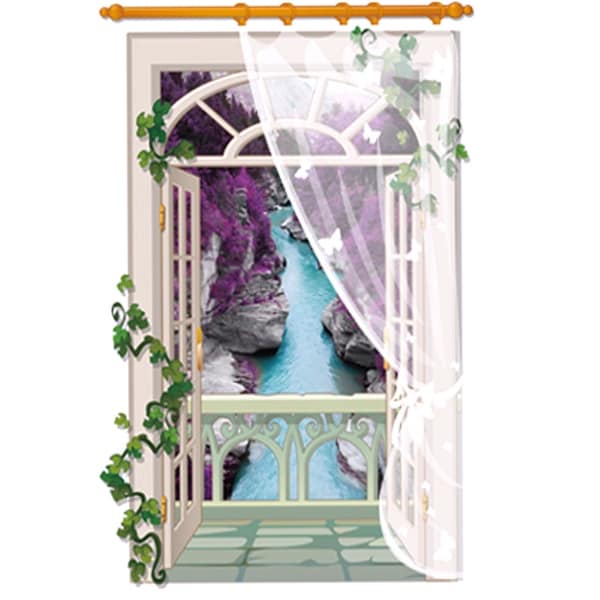 Shop Living Room 3d Window Scene Diy Decorative Self Adhesive Wall Sticker Decor On Sale Overstock 28888459