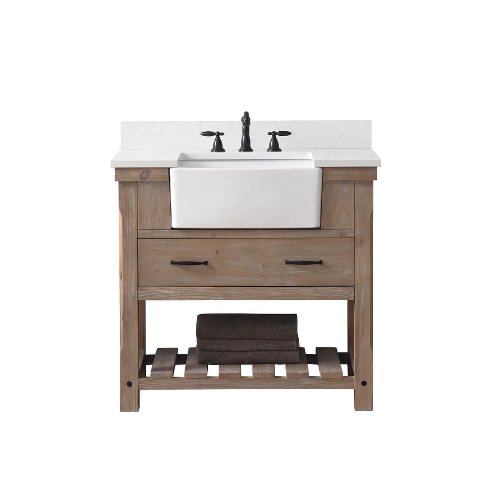 Sudio Design Bathroom Vanity Wesley Weathered Collection.