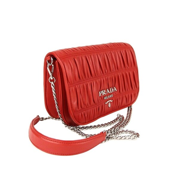 women's red cross body bags