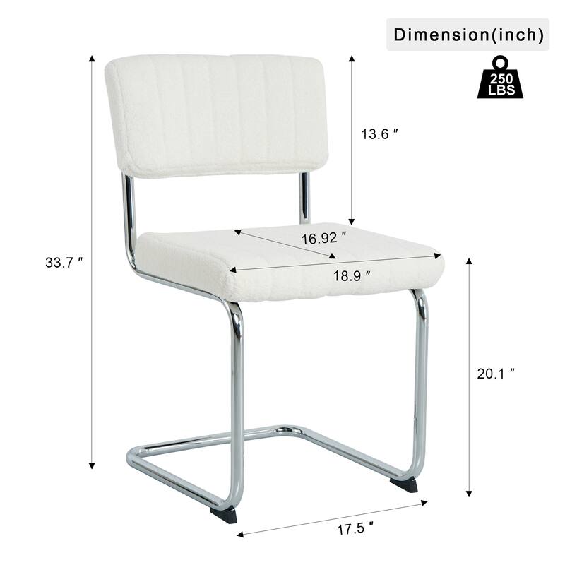 Modern Dining Chair with Metal Legs (Set Of 4)