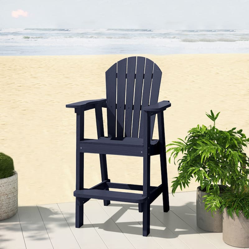 Lesly Single Barstools can Be Used Outdoors in Navy - 28.34"D×31.00"W×47.24"H