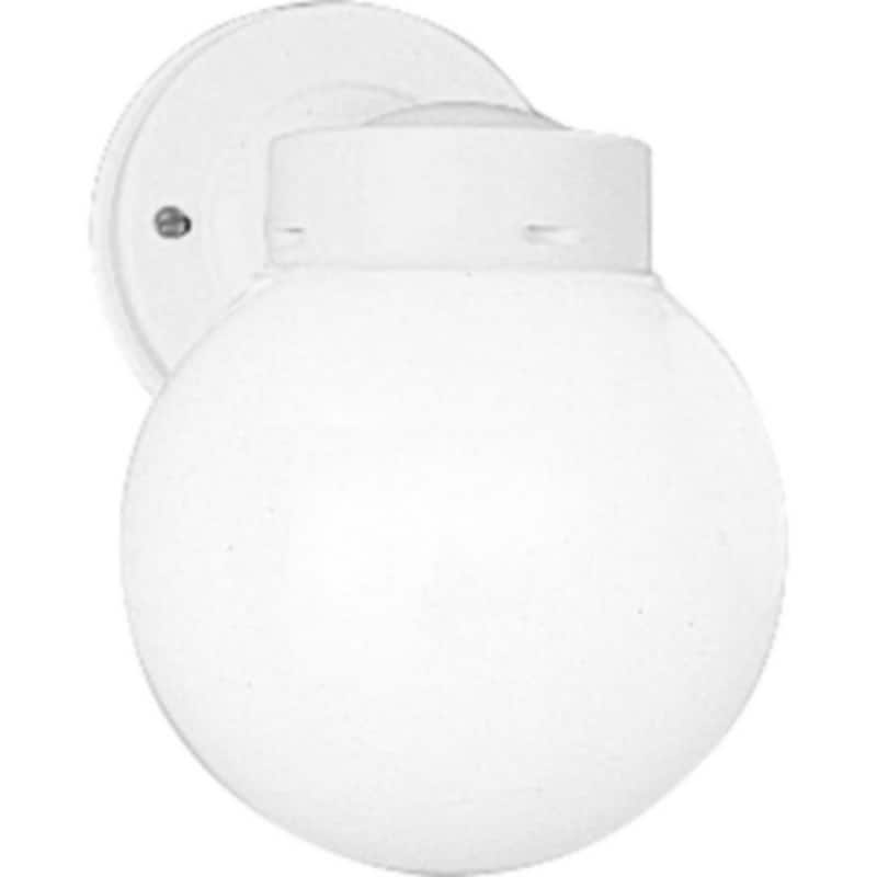 Progress Lighting Signature 1 Light 9" Tall Outdoor Wall Sconce with - White