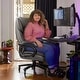preview thumbnail 12 of 33, Bossin Big and Tall Executive Office Chair,500LBS Adjustable Lumbar Support Ergonomic Chair with High Back PU Leather Computer