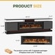 preview thumbnail 31 of 97, 70"/80" Modern Fireplace TV Stand with 36" Electric Fireplace