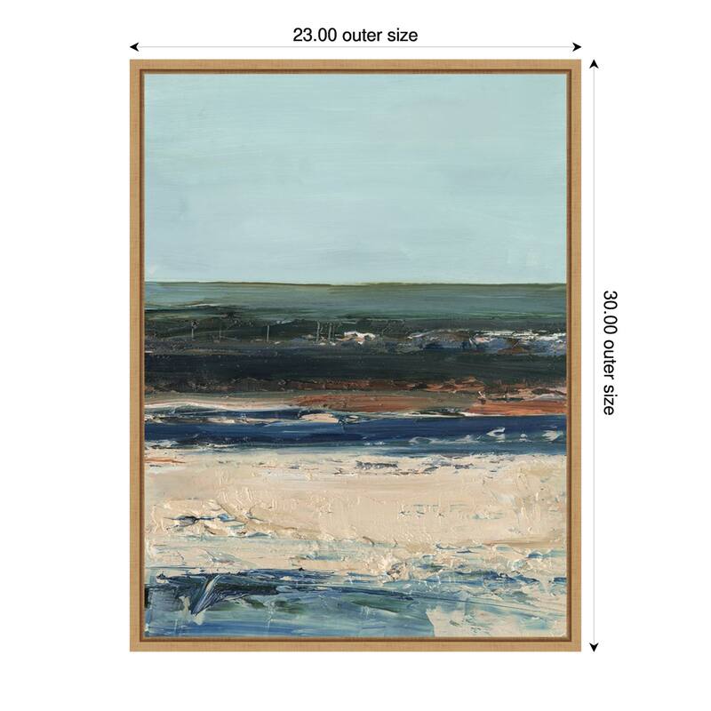 Amanti Art Rich Coastline II by Ethan Harper Framed Canvas Wall Art Print - Sylvie Maple