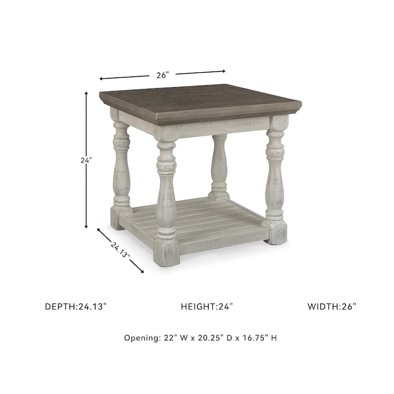 Signature Design by Ashley Ivy Hollow Rustic Rectangular End Table