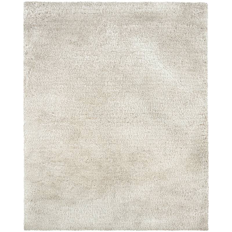 HomeRoots Solid Color Shag Rectangle Area Rug - 62.99 in. x 38.98 in. x 1.60 in.