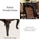 preview thumbnail 4 of 10, Furniture of America Kova Traditional Cherry Fabric Formal Dining Chairs (Set of 2)