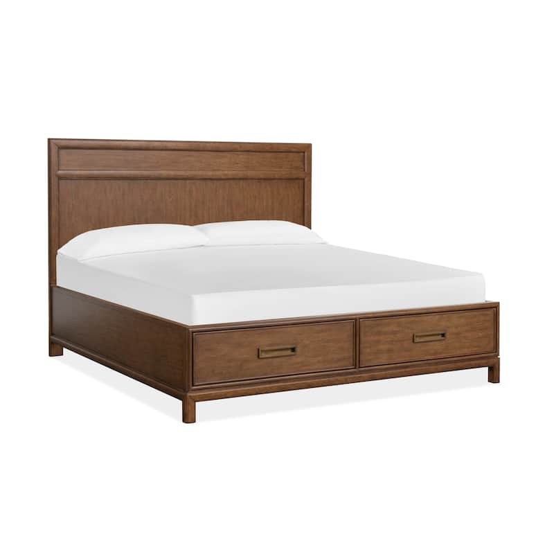 Magnussen Home Ridgefield Russet Panel Storage Bed - King